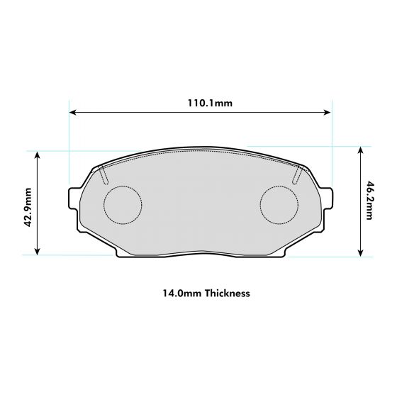 PBS ProRace Performance Brake Pads (FRONT) 1178PR - Mazda MX5 NA (1.6L Engines)