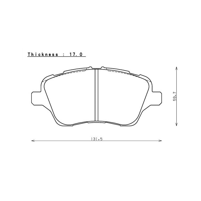 PBS ProComp Performance Brake Pads (FRONT) - Ford Fiesta MK7 ST180 (2013–2017)