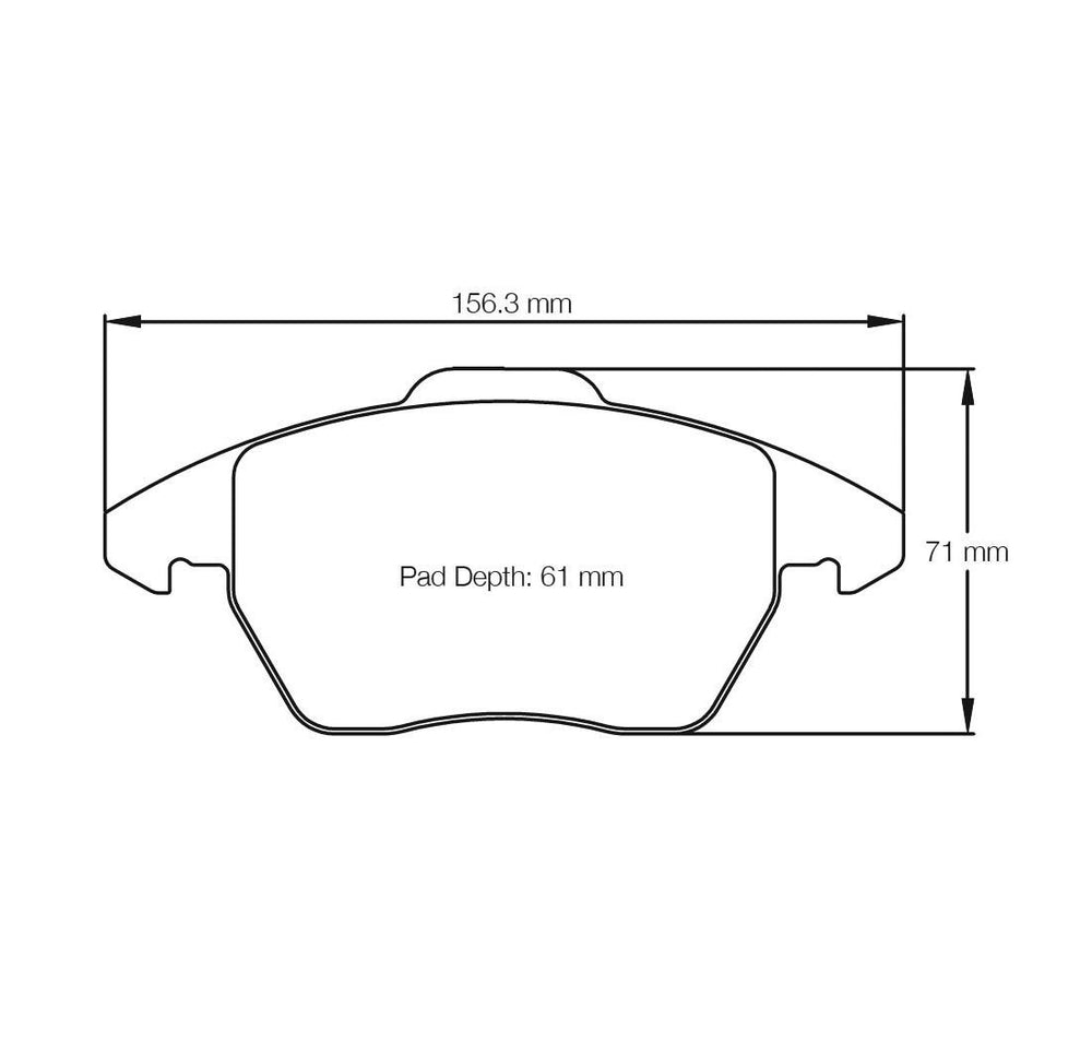 PBS ProRace Performance Brake Pads (FRONT) 8311PR - Volkswagen Scirocco R 137