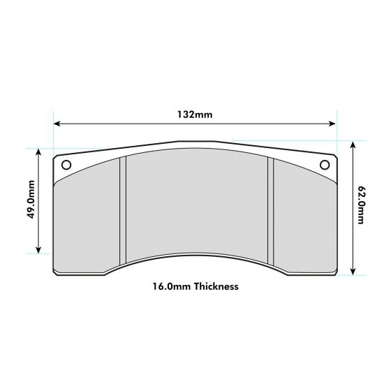 PBS ProRace Performance Big Brake Kit Brake Pads 8392PR - Alcon & Brembo Calipers