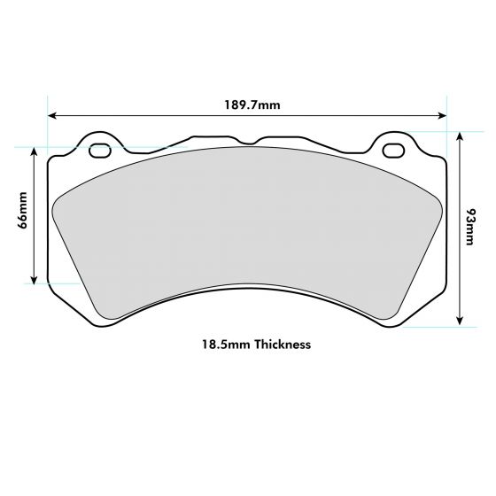 PBS ProRace Performance Brake Pads (FRONT) - Nissan GTR R35