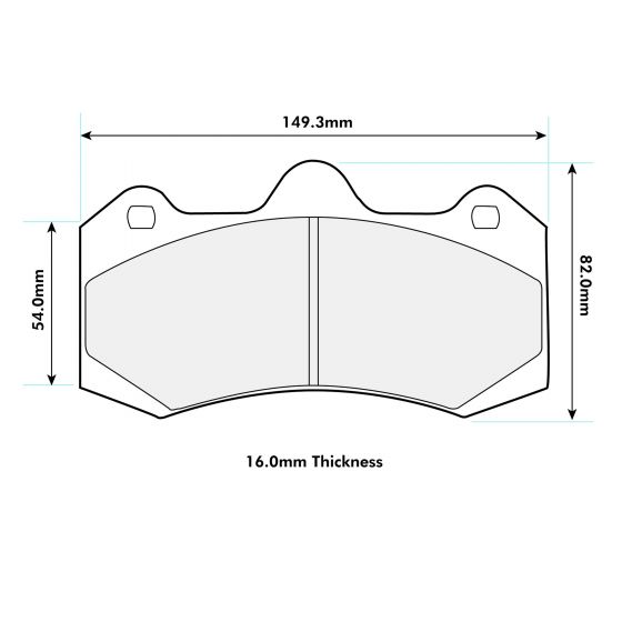 PBS ProRace Performance Big Brake Kit Brake Pads 8618PR - AP Racing CP7040 Calipers