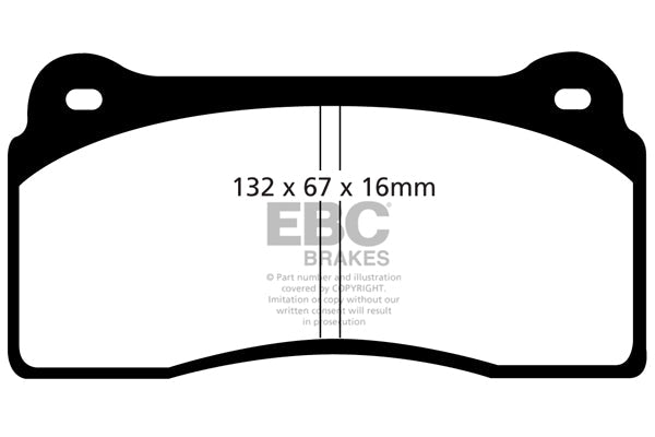 EBC RP-X Racing Brake Pads (REAR) - Audi R8 Quattro Coupe 42/4S