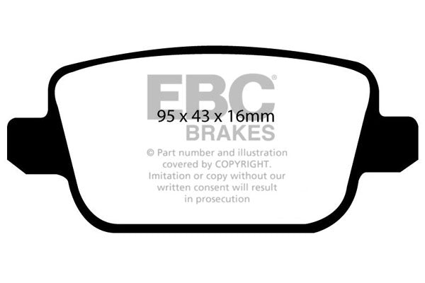 EBC Ultimax2 Brake Pads (REAR) - Ford Focus RS MK2