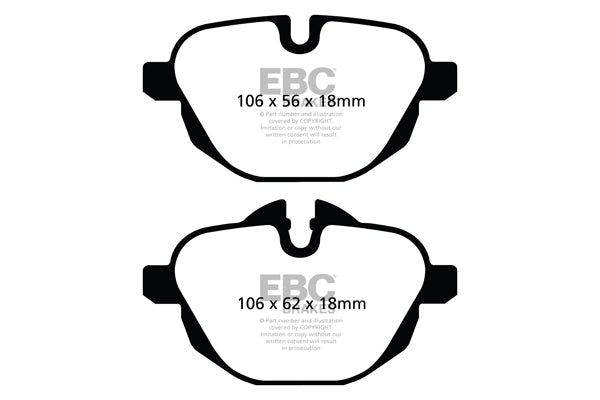 EBC Yellowstuff Brake Pads (REAR) - BMW Z4 SDrive35i/SDrive35is E89