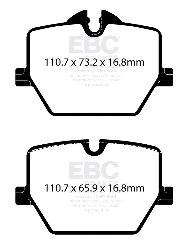 EBC Ultimax2 Brake Pads (REAR) - Toyota Supra GR A90
