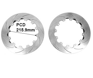 MTEC Performance Replacement K-Sport Brake Disc Rotors (356x32mm) - Twelve 8mm Bolt Holes (215.9mm PCD)