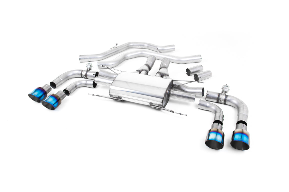 Milltek Front Pipe-back Exhaust - Alfa Romeo Giulia Quadrifoglio 2.9 V6 Bi-Turbo (Non OPF/GPF Models) 2017-2023