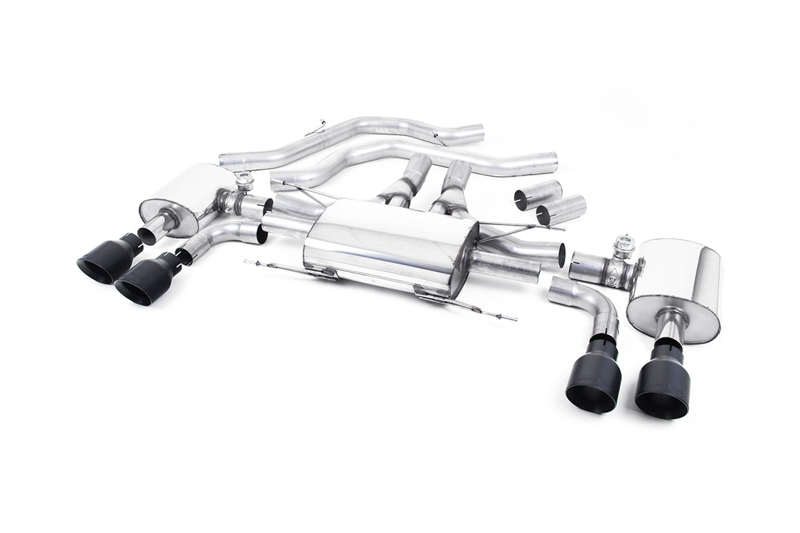 Milltek Front Pipe-back Exhaust - Alfa Romeo Giulia Quadrifoglio 2.9 V6 Bi-Turbo (Non OPF/GPF Models) 2017-2023