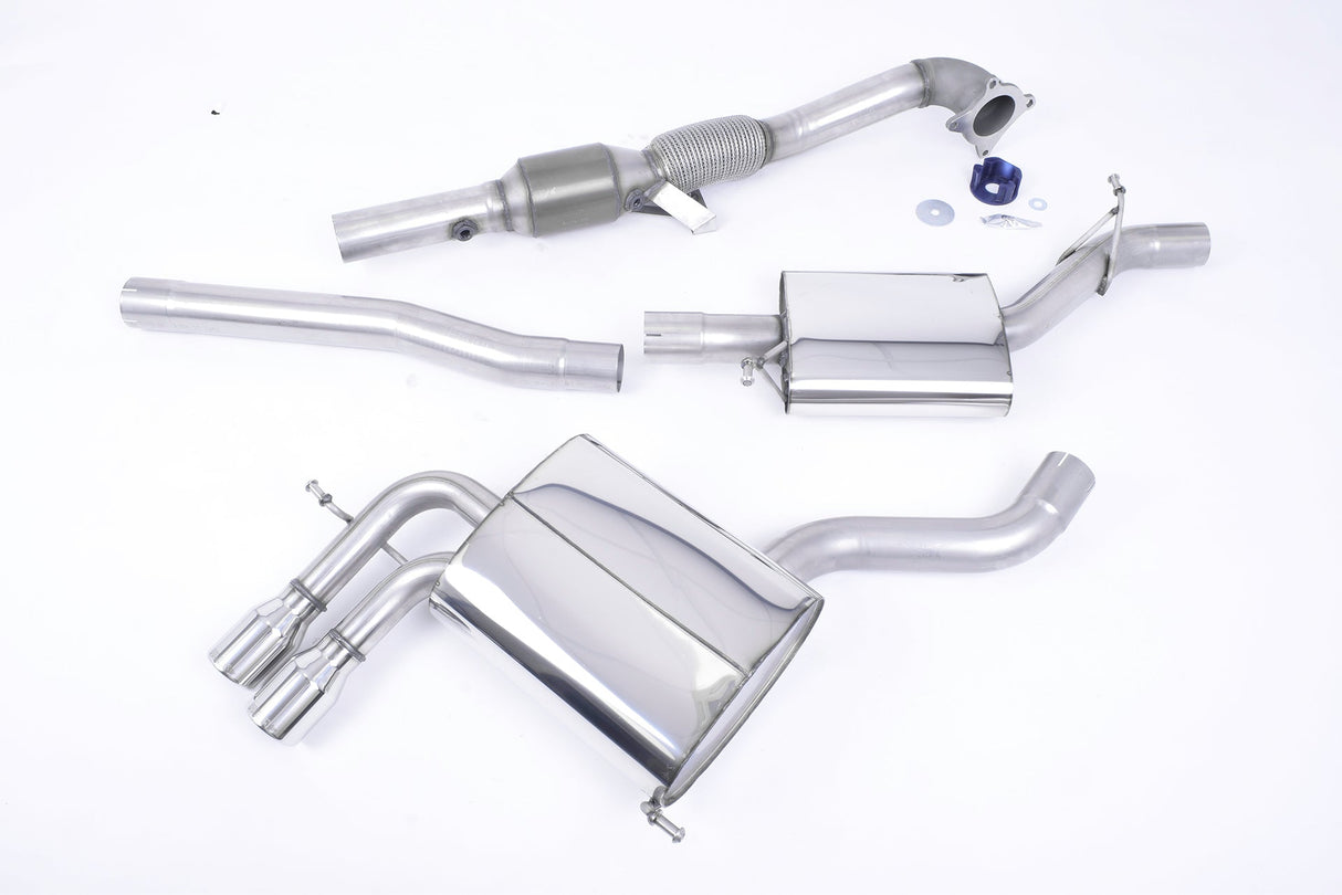 Milltek Turbo-back including Hi-Flow Sports Cat Exhaust - Audi A3 2.0T FSI quattro 5 door SportBack 2004-2012