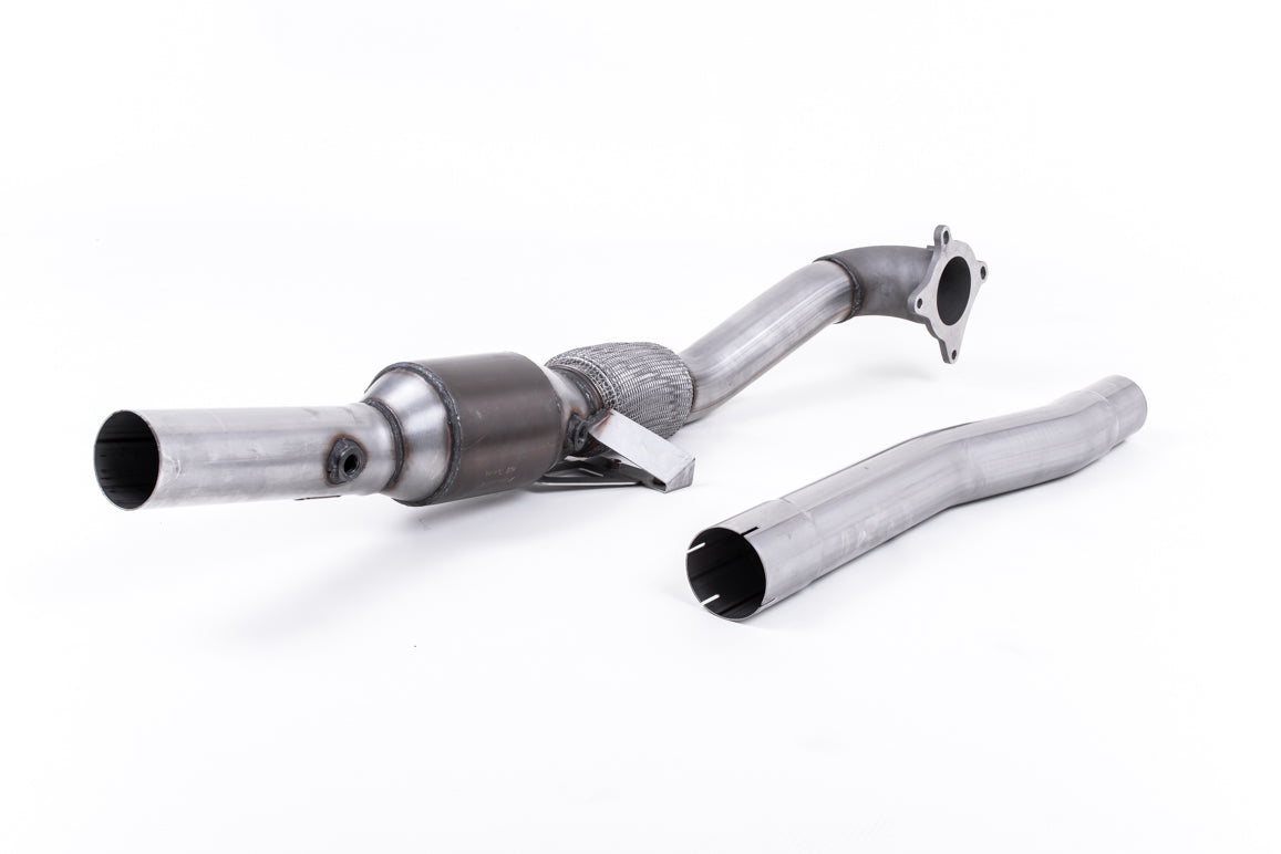 Milltek Large Bore Downpipe and Hi-Flow Sports Cat Exhaust - Audi TT Mk2 2.0 TFSi 2WD 2006-2011