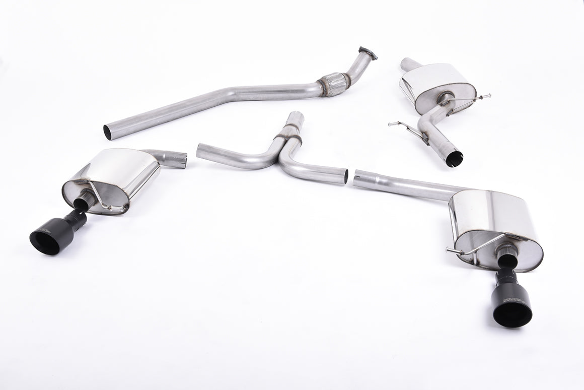 Milltek Cat-back Exhaust - Audi A4 2.0 TFSI S line B8 (2WD and quattro manual-only) Saloon & Avant 2008-2011