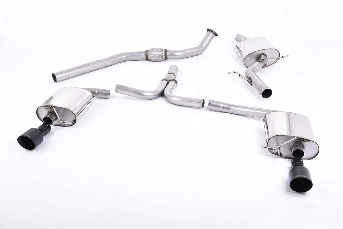 Milltek Cat-back Exhaust - Audi A4 2.0 TFSI S line B8 (2WD and quattro Tiptronic-only) Saloon & Avant 2008-2011