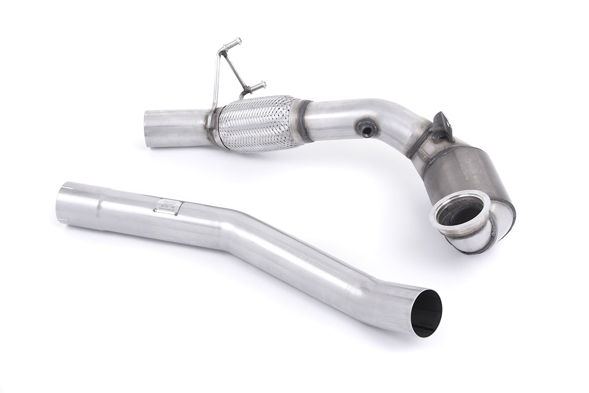 Milltek Large Bore Downpipe and Hi-Flow Sports Cat Exhaust - Audi S1 2.0 TFSI quattro 2014-2018