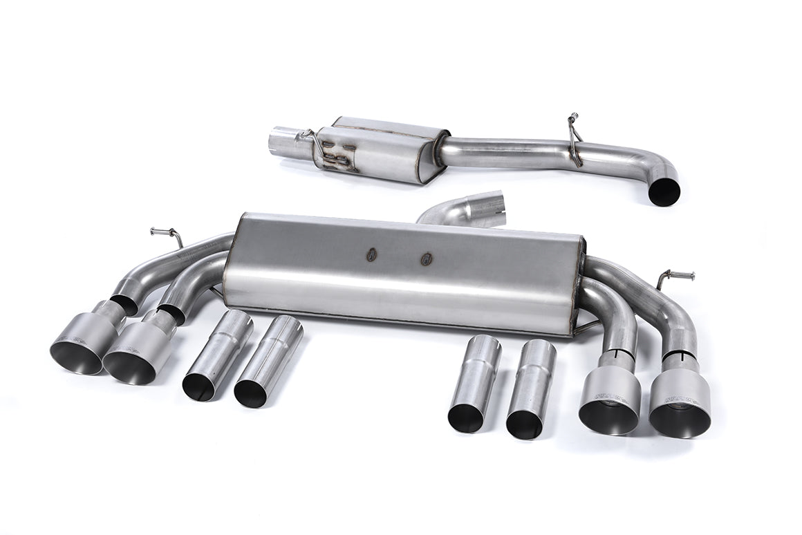 Milltek Cat-back Exhaust - Audi S3 2.0 TFSI quattro Saloon & Cabrio 8V/8V.2 (Non-GPF Equipped Models Only) 2013-2018