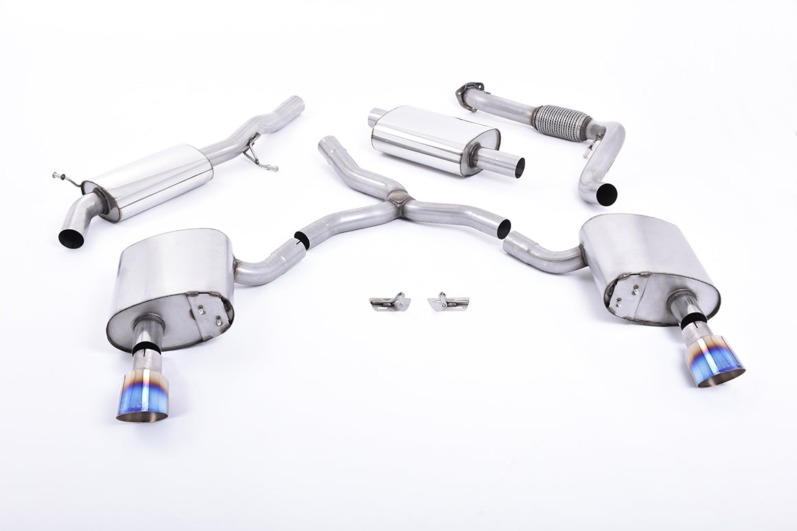Milltek Cat-back Exhaust - Audi A4 2.0 TFSI B9 Quattro Saloon & Avant (Non OPF/GPF Models & Without Brace Bars) 2016-2023