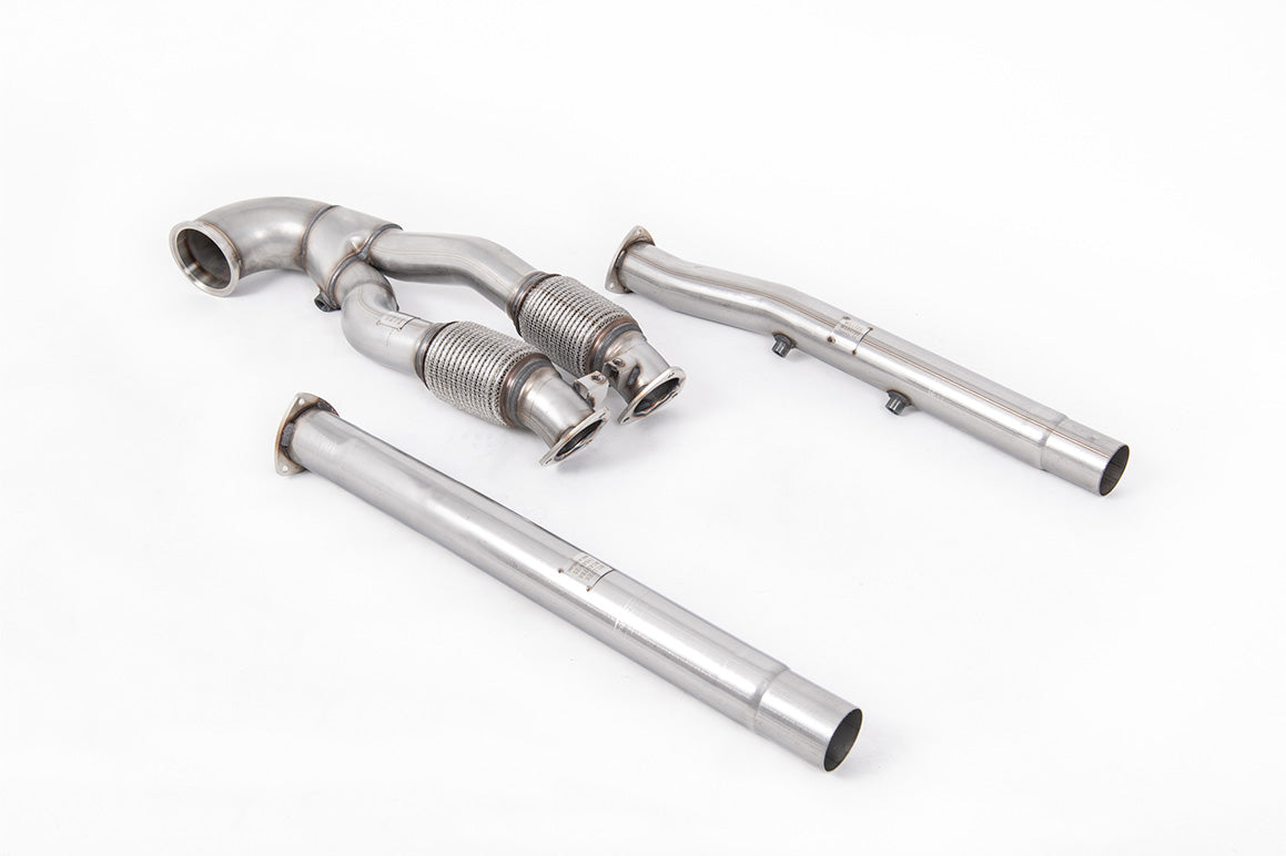 Milltek Large-bore Downpipe and De-cat Exhaust - Audi TT Mk3 TTRS 2.5TFSI Quattro (OPF/GPF Models) 2019-2023