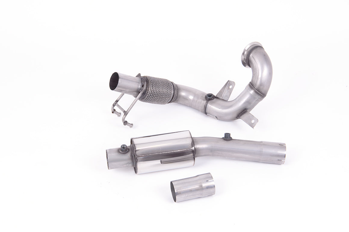 Milltek Large-bore Downpipe and De-cat Exhaust - Volkswagen Polo GTI 2.0 TSI (AW 5 Door) - GPF/OPF Models Only 2019-2023