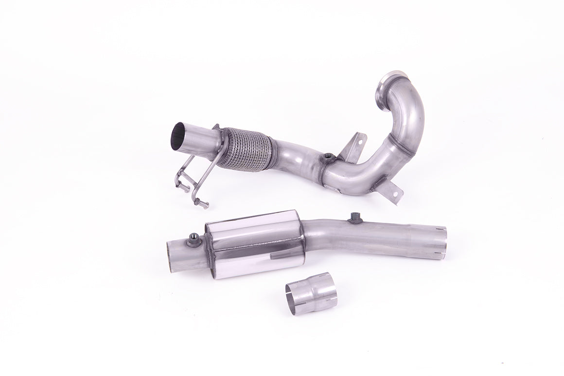 Milltek Large-bore Downpipe and De-cat Exhaust - Volkswagen Polo GTI 2.0 TSI (AW 5 Door) - GPF/OPF Models Only 2019-2023