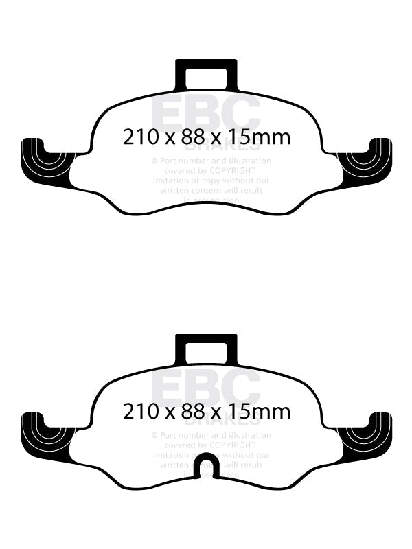 EBC Yellowstuff Brake Pads (FRONT) - Audi TTS Quattro 8S