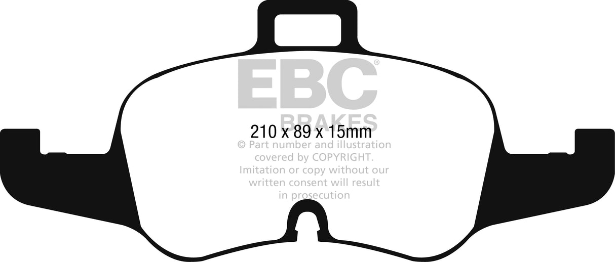 EBC Yellowstuff Brake Pads (FRONT) - Audi TTS Quattro 8S