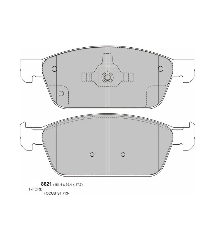 PBS ProRace Performance Brake Pads (FRONT) - Ford Focus ST MK3