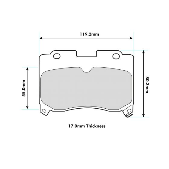 PBS ProTrack Performance Brake Pads (FRONT) - Toyota Supra JZA80