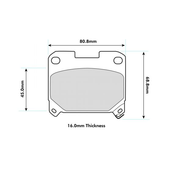 PBS ProTrack Performance Brake Pads (REAR) - Toyota Supra JZA80