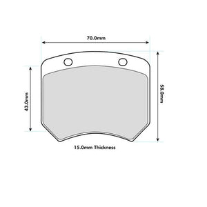 PBS ProRace Performance Brake Pads (REAR) - AUDI RS3 LMS TCR 0820