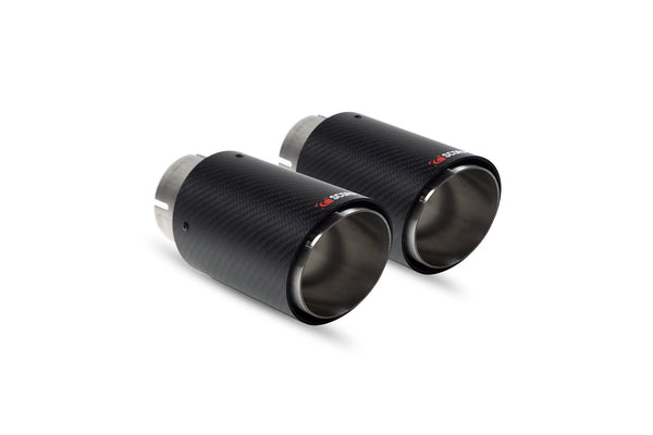 Scorpion Twin 100mm Carbon Fibre / Ascari Tips - All Makes Acari Upgrade Kit