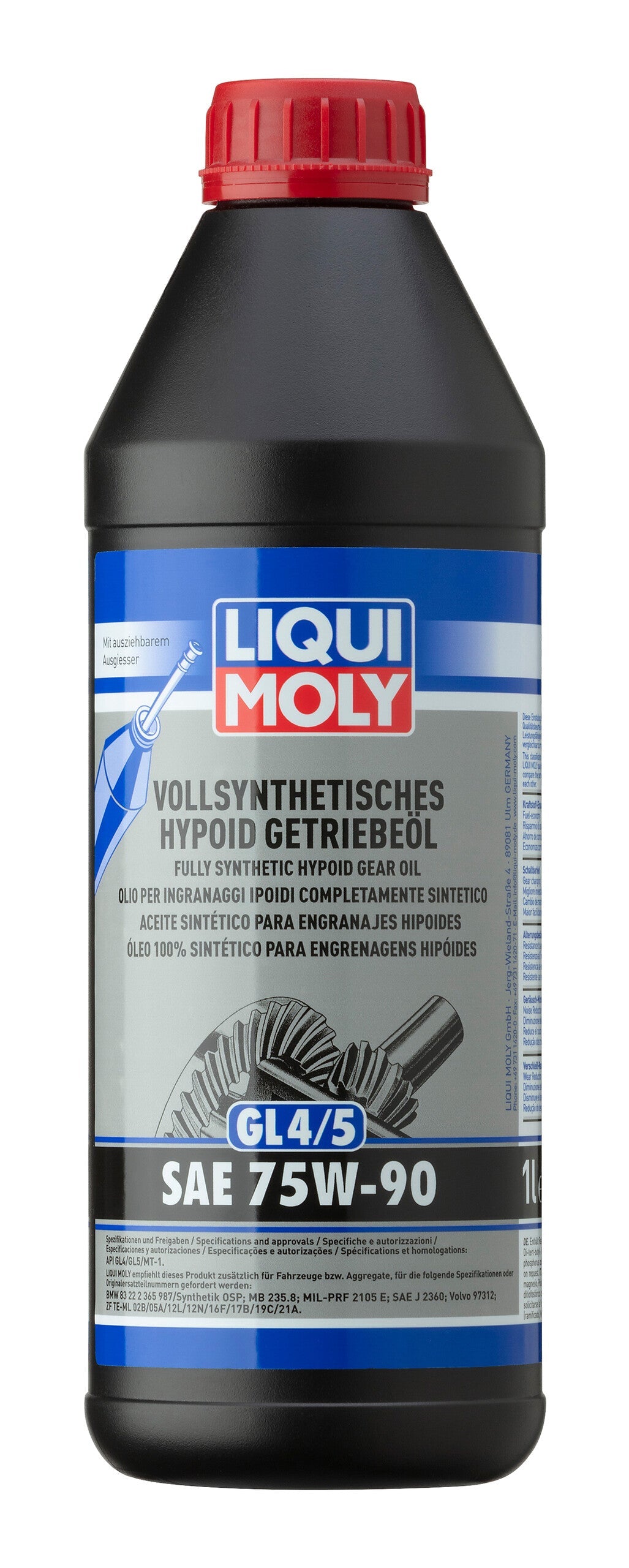 LIQUI MOLY Fully Synthetic Hypoid Gear Oil (GL4/5) 75W-90
