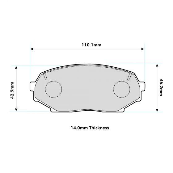 PBS Protrack Performance Brake Pads