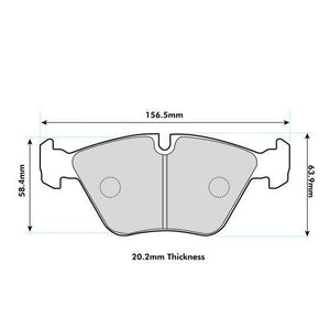 PBS ProComp Performance Brake Pads (FRONT) - BMW 3 Series M3 Coupe E46 & Z4 M E85/E86