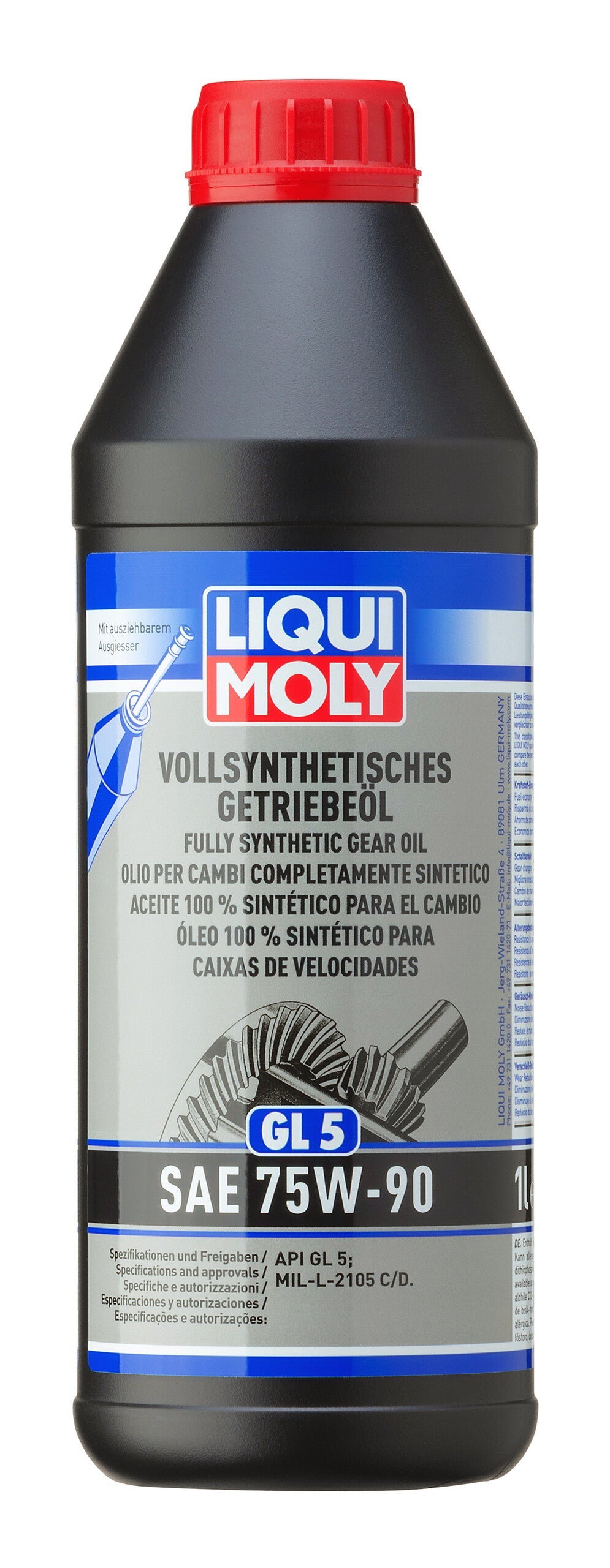 LIQUI MOLY Fully Synthetic Gear Oil (GL5) SAE 75W-90