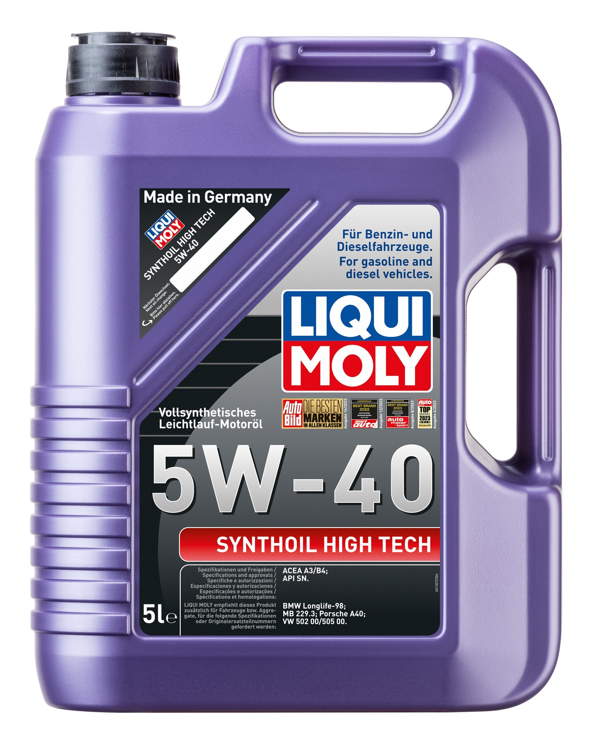 LIQUI MOLY Synthoil High Tech 5W40 Engine Oil