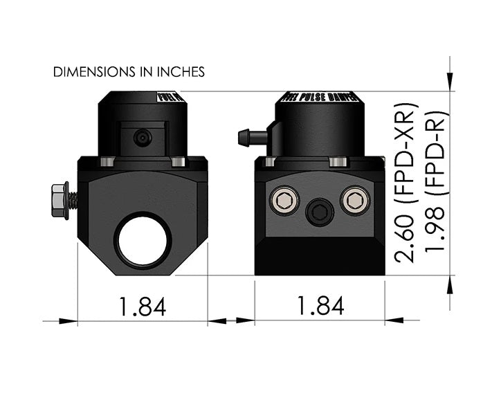 Radium Engineering Fuel Pulse Damper (FPD-XR) CLEARANCE - Universal