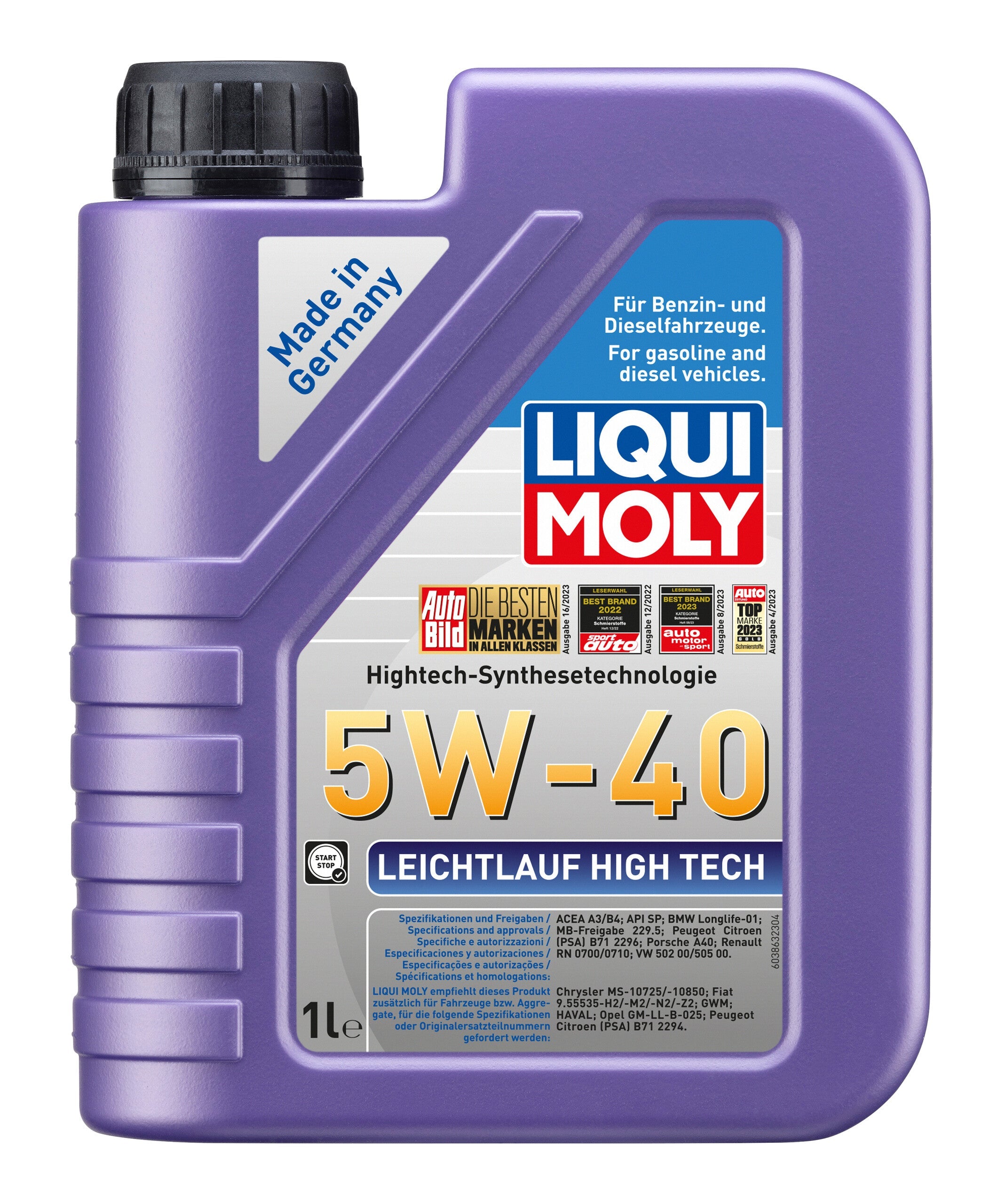 LIQUI MOLY Leichtlauf High Tech 5W40 Engine Oil