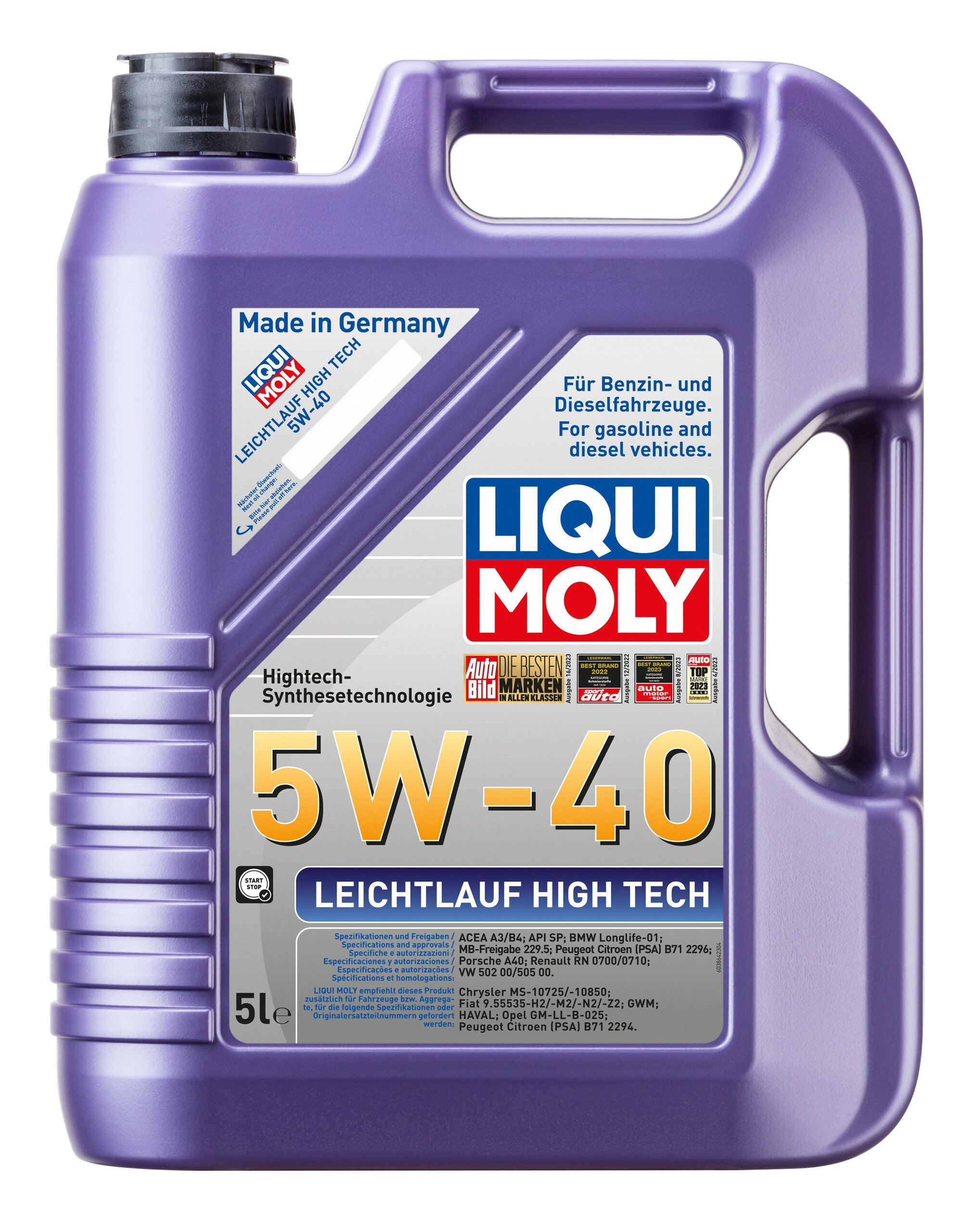 LIQUI MOLY Leichtlauf High Tech 5W40 Engine Oil