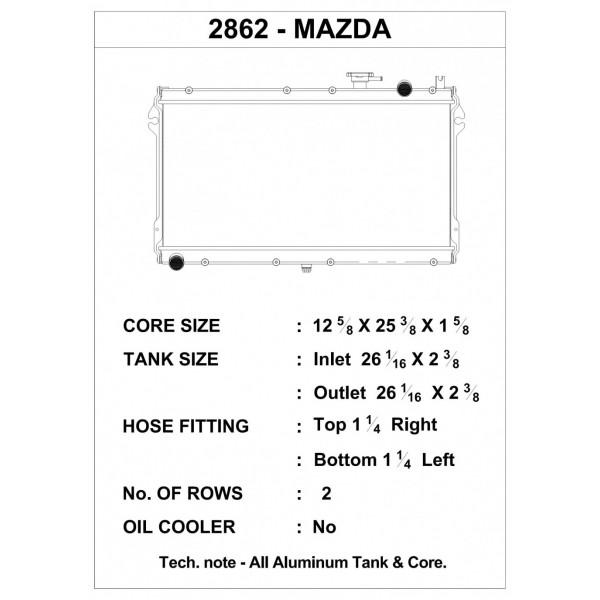 CSF Race Radiator for 89-97 Mazda MX-5 - Miata