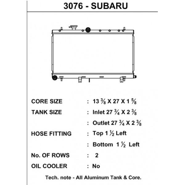 CSF Race Radiator for 02-07 Subaru Impreza (WRX-STI - w- filler neck)
