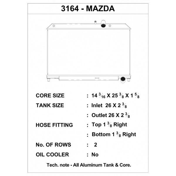 CSF Race Radiator for 04-08 Mazda RX-8