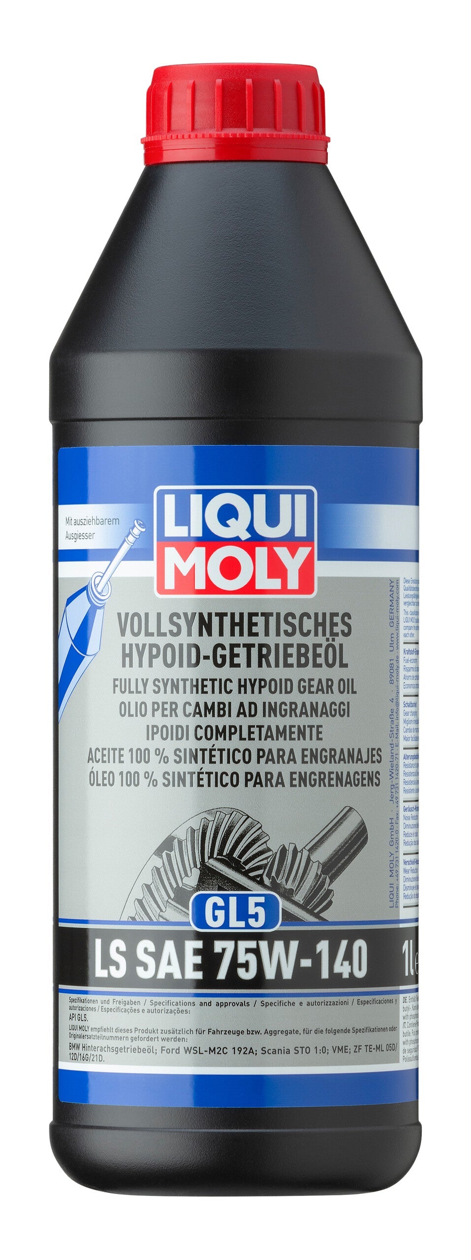 LIQUI MOLY Fully Synthetic Hypoid Gear Oil (GL5) LS SAE 75W-140