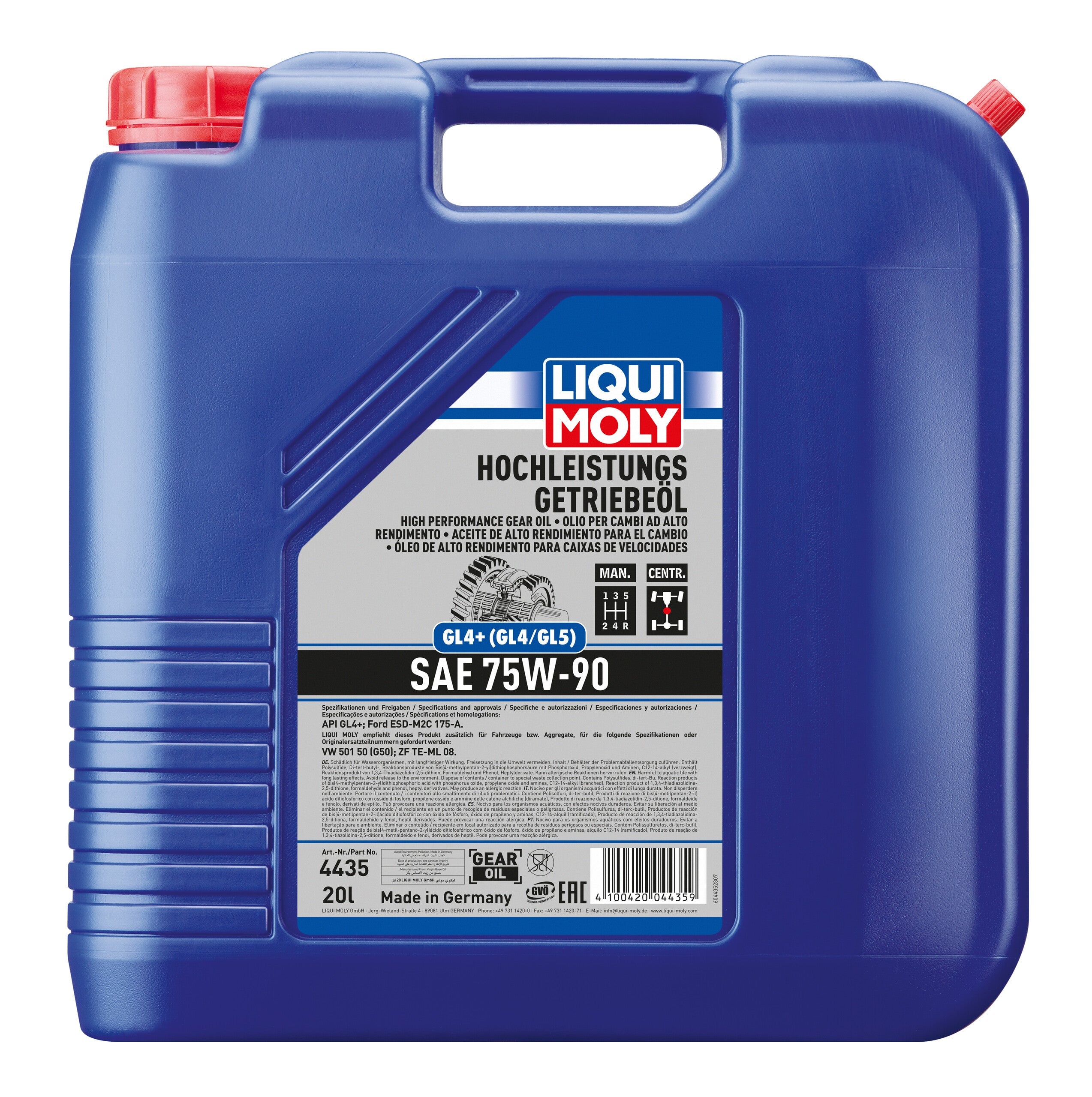 LIQUI MOLY Fully Synthetic Gear Oil (GL5) SAE 75W-90