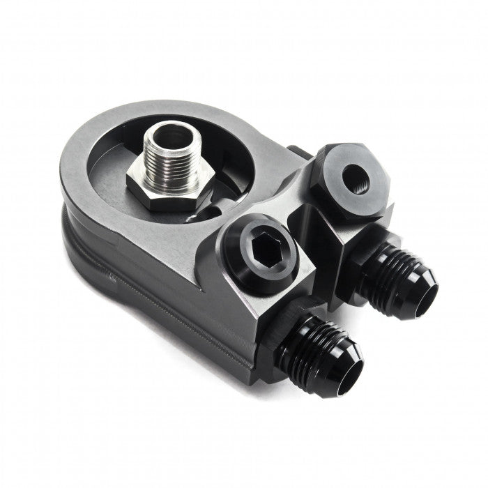 Hel Performance Thermostatic Oil Filter Sandwich Plate with Two 1/8th NPT Ports - Universal (CLEARANCE)