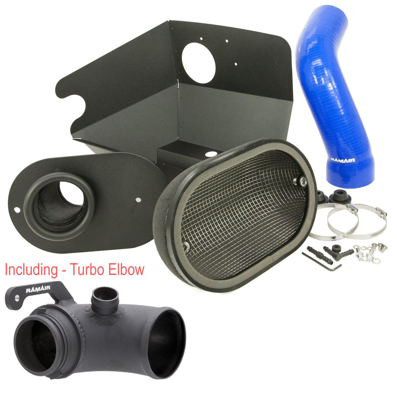 RamAir Performance Intake Kit with Turbo Elbow & Blue Intake Hose -  Audi S3 8V/TTS 8S, SEAT Leon Cupra 5F, VW Golf GTI/R MK7