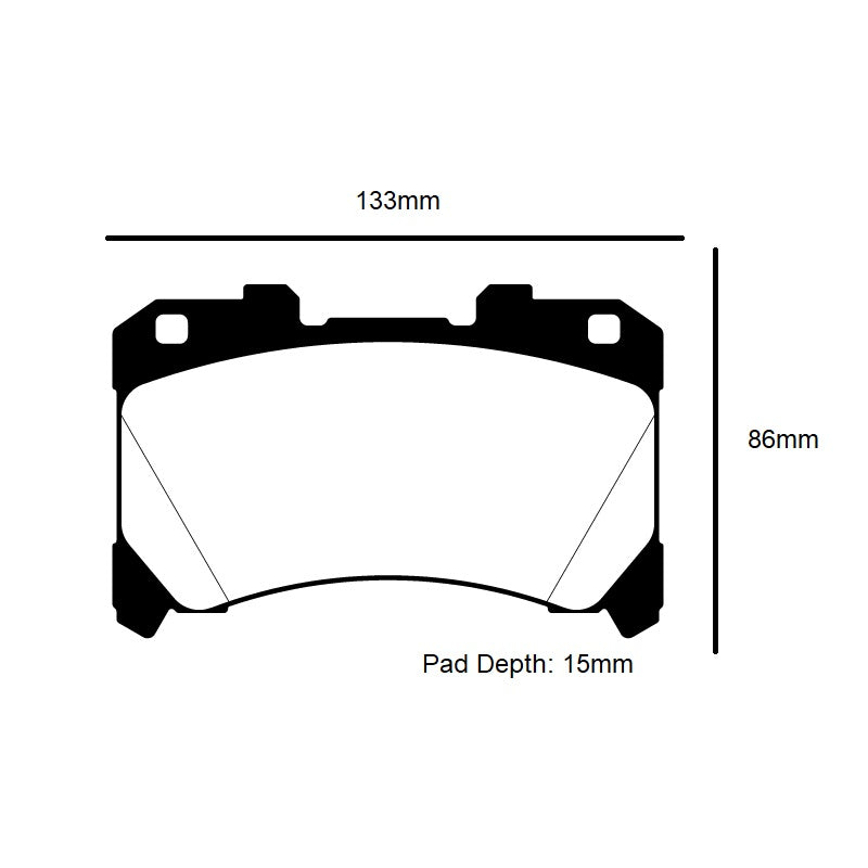 PBS ProComp Performance Brake Pads (FRONT) - Toyota Yaris GR XP210