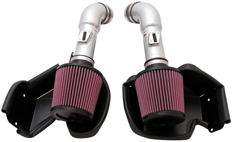 K&N Performance Air Intake Induction Kit (Silver) - Nissan 370Z Z34
