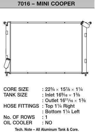 CSF Race Radiator for 02-07 Mini Cooper S