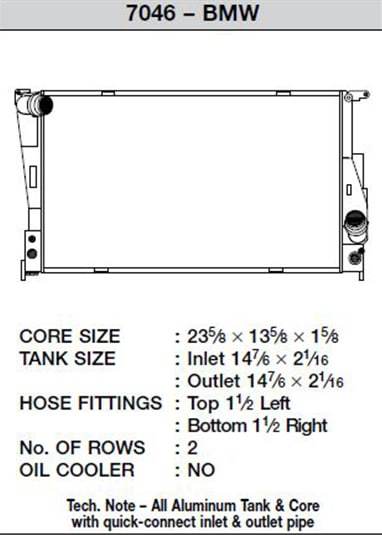 CSF Race Radiator for BMW E8X 1 Series 135i(Automatic)