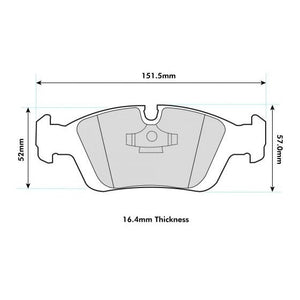 PBS ProTrack Performance Brake Pads (FRONT) - BMW 3 Series 316i up to 328i (not 323i 2.5) E36